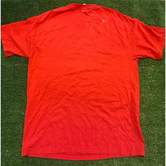 Vintage St. Louis Cardinals shirt mens large red Y2K retro script Pujols 7 - Picture 7 of 12